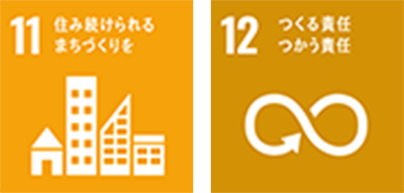 11.住み続けられるまちづくりを 12.つくる責任つかう責任